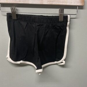 The Childrens Place Girls Black Dolphin Shorts White Trim Size 4T